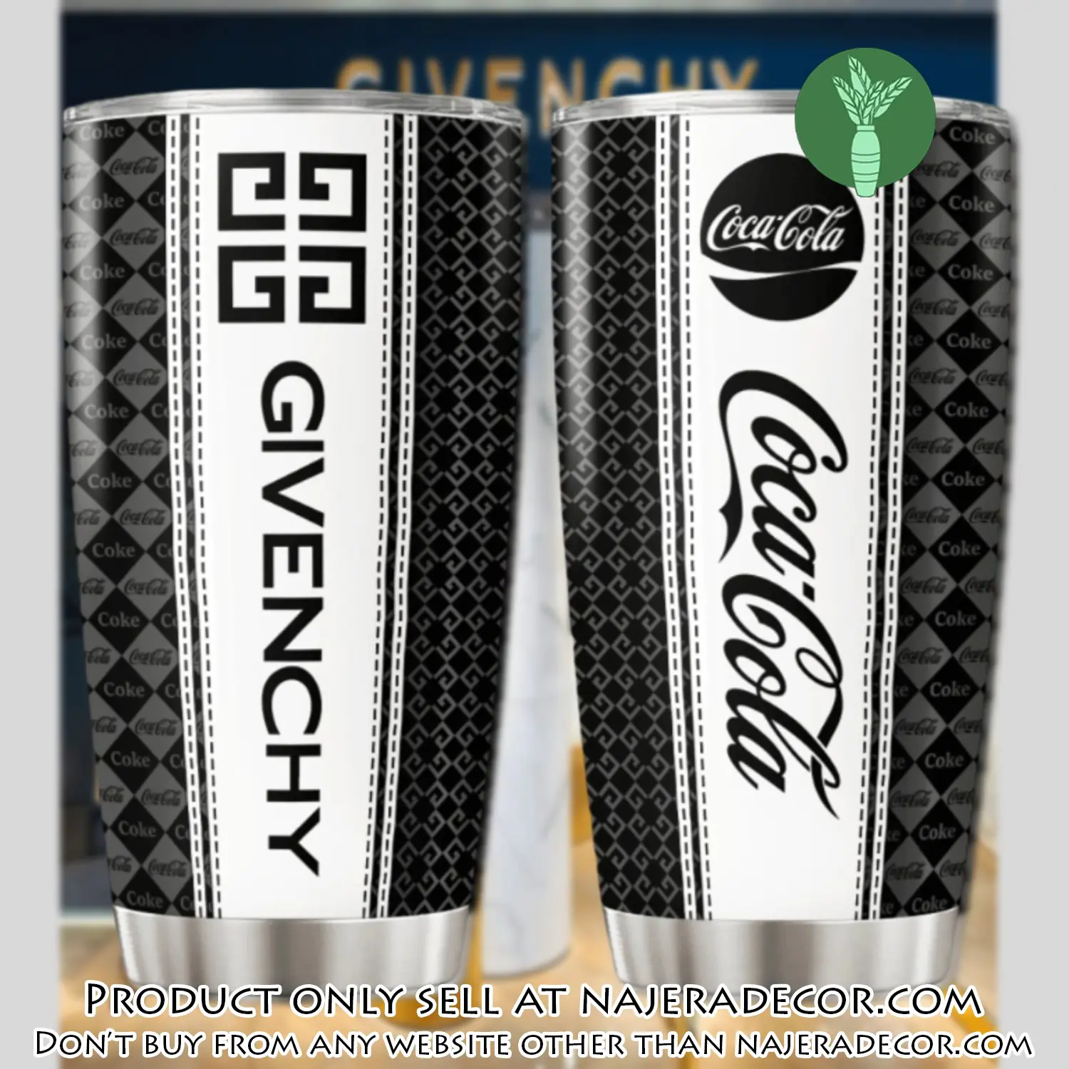 Givenchy coca cola stainless steel tumbler 20oz30oz njr3136149